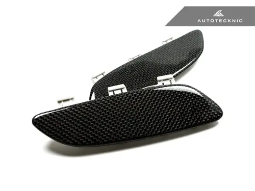 Autotecknic Carbon Fiber Front Bumper Reflectors - Bmw E90 E92 E93 M3 (2008-2013) 1