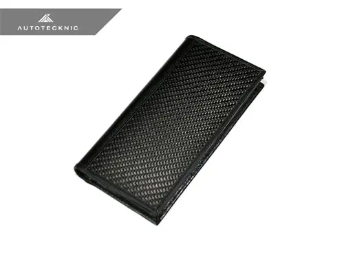 Autotecknic Carbon Fiber Long Leather Wallet Pouch 1