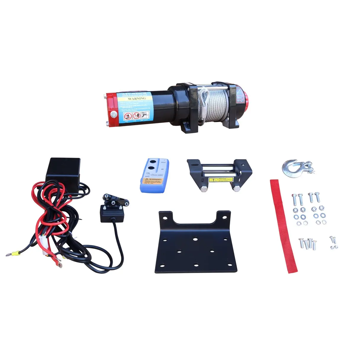 4Wd Recovery Electric Winch 4500Lb Capacity, Atw-4500W Steel Wire Rope Dc 12V Atw Winches 1