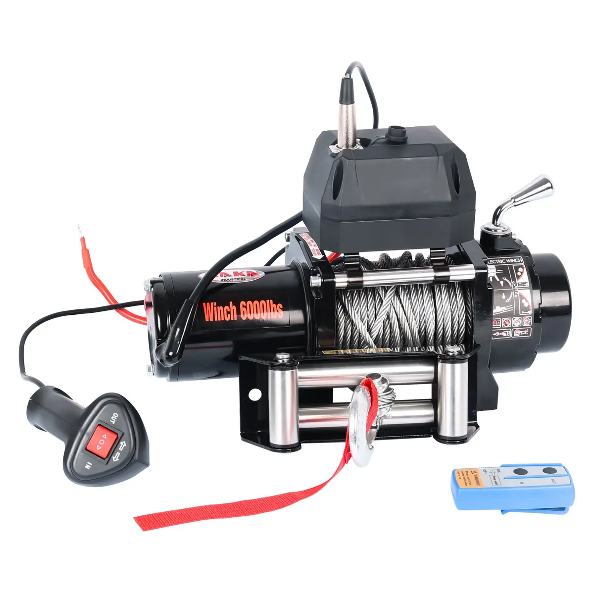 4Wd Recovery Electric Winch 6000Lb Capacity, Atw-6000W Steel Wire Rope Dc 12V Atw Winches 1