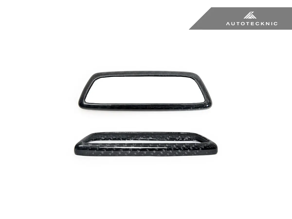 Autotecknic Dry Carbon Front Seat Illuminated Emblem Surround Set - Bmw M 5