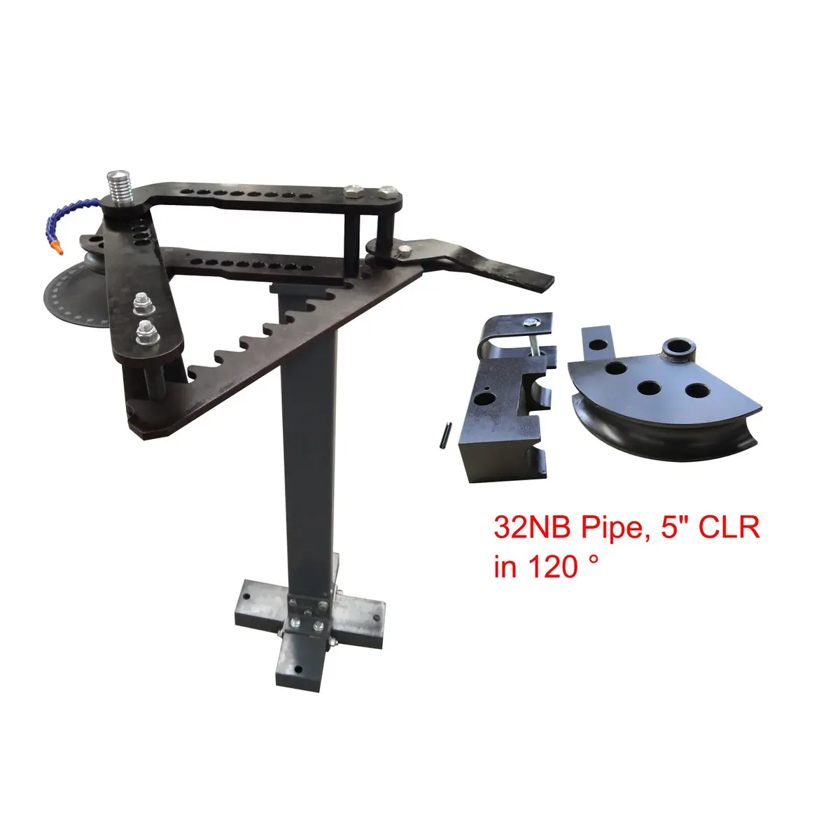Manual Pipe Bender Tb-3, C/W 32Nb Tooling, 5" Clr In 120 Degrees, Exhaust Pipe Bender, Roll Cage Bending Machine 1