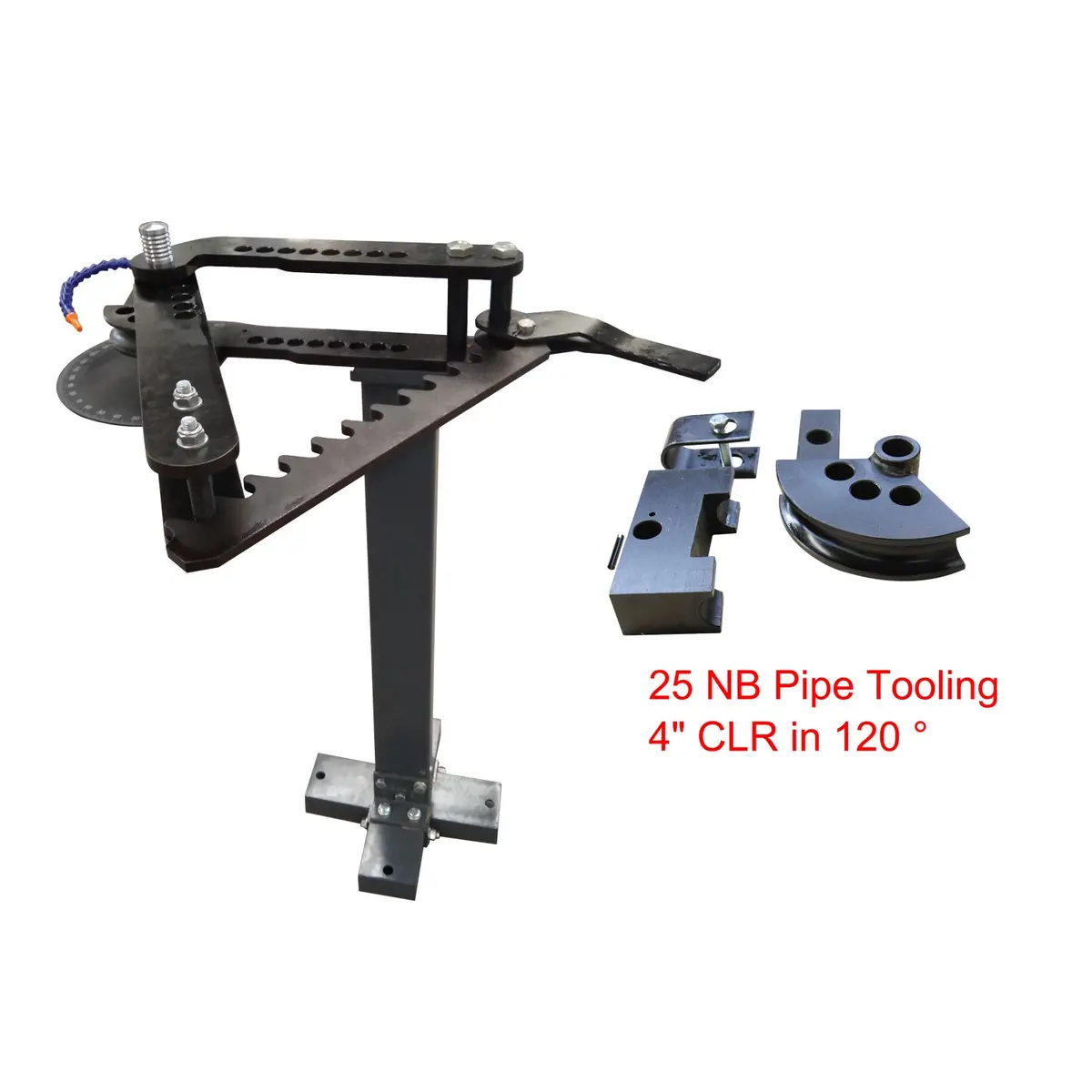 Manual Pipe Bender Tb-3, C/W 25Nb Tooling, 4" Clr In 120 Degrees, Exhaust Pipe Bender, Roll Cage Bending Machine 1