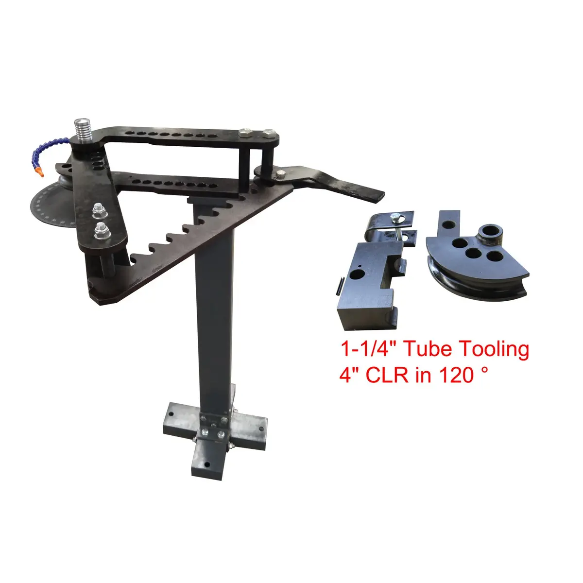 Manual Pipe Bender Tb-3, C/W Od1-1/4" Tube Tooling, 4" Clr In 120 Degrees, Exhaust Pipe Bender, Roll Cage Bending Machine 1