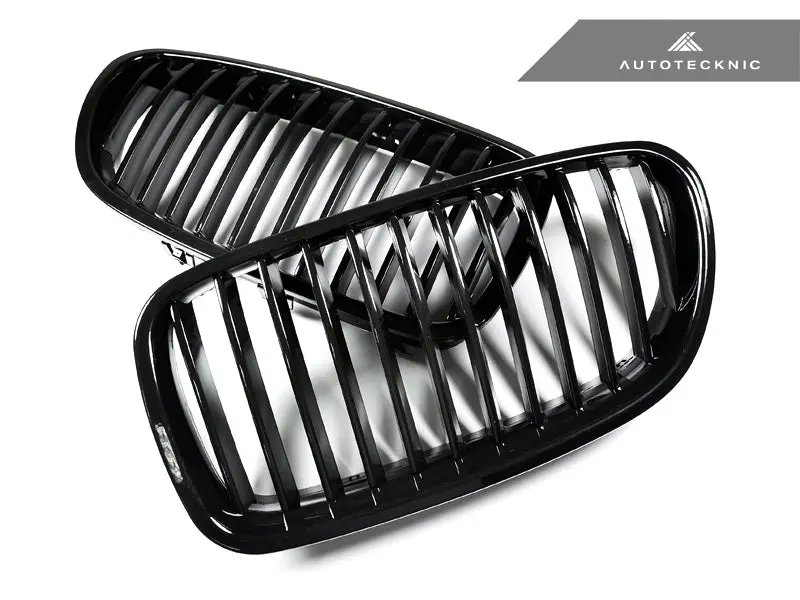 Autotecknic Gloss Black Front Grille Set - F10 Sedan/ F11 Wagon | 5-Series 1