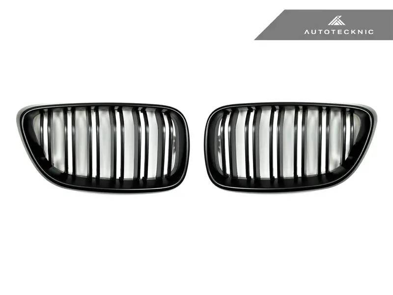 Autotecknic Dual-Slats Stealth Black Front Grille Set - F87 M2 | F22 2-Series 1