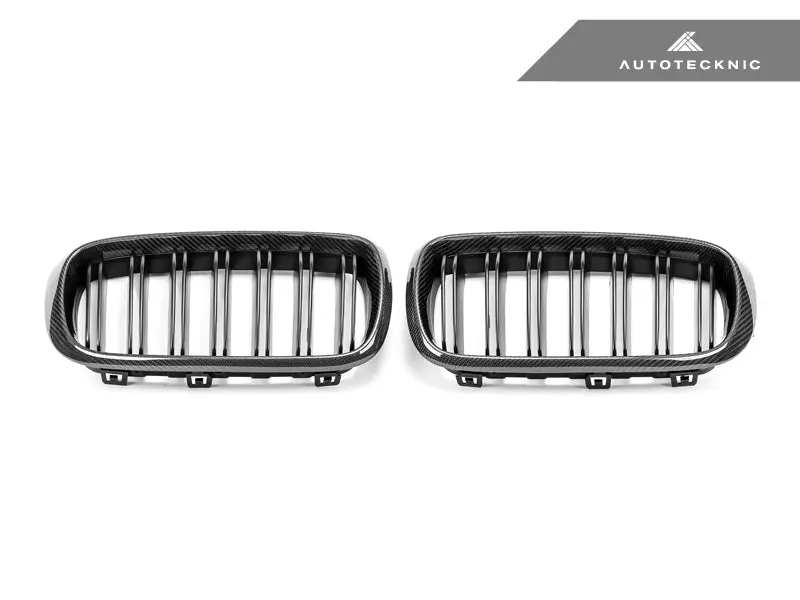 Autotecknic Dual-Slats Carbon Fiber Front Grille Set - F15 X5 | F85 X5m & F16 X6 | F86 X6m 1