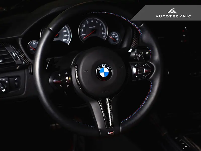 Autotecknic Carbon Steering Wheel Trim - F87 M2 | F80 M3 | F82/ F83 M4 | F10 M5 Lci | F06/ F12/ F13 M6 1