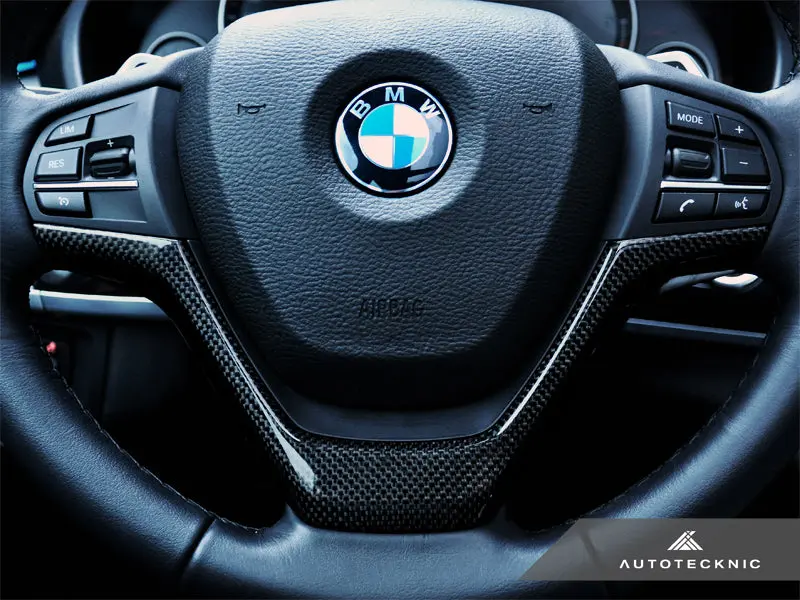 Autotecknic Carbon Fiber Steering Wheel Trim - F25 X3 | F26 X4 | F15 X5 | F16 X6 1
