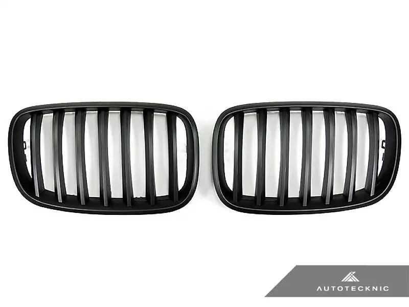 Autotecknic Stealth Black Front Grille Set - E70 X5 / X5m | E71 X6 / X6m 2