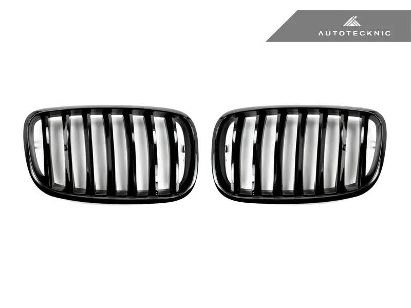 Autotecknic Gloss Black Front Grille Set - E70 X5 / X5m | E71 X6 / X6m 1