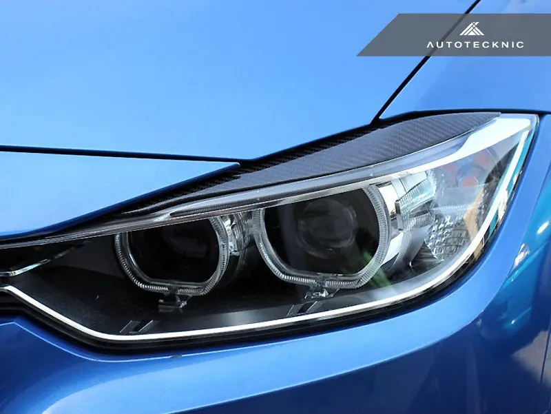 Autotecknic Carbon Fiber Headlight Trim Set - F30 3 Series Sedan | F31 3 Series Wagon 2