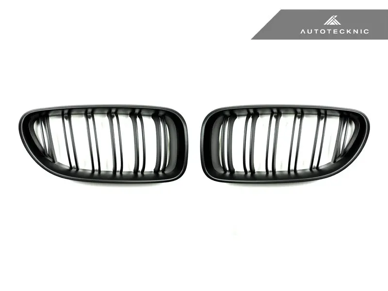 Autotecknic Dual-Slats Stealth Black Front Grille Set - F06 Gran Coupe/ F12 Coupe/ F13 Cabrio | 6 Series & M6 1