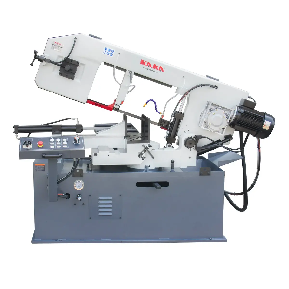 Semi-Auto Metal Cutting Band Saw Bs-1810Gc, Gear Drive Dual Mitre Metal Cutting Bandsaw, 330Mm Cutting Capacity For Structural Steel Cutting 1