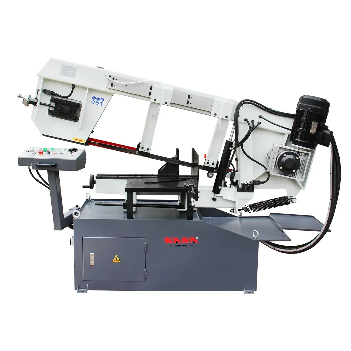 Semi-Auto Metal Cutting Band Saw Bs-2114Th, Hydraulic Band Saw, Mitre Band Saw With Auto Frame Lift, 400Mm Round Bar Cutting, Runs On 415V Power 1