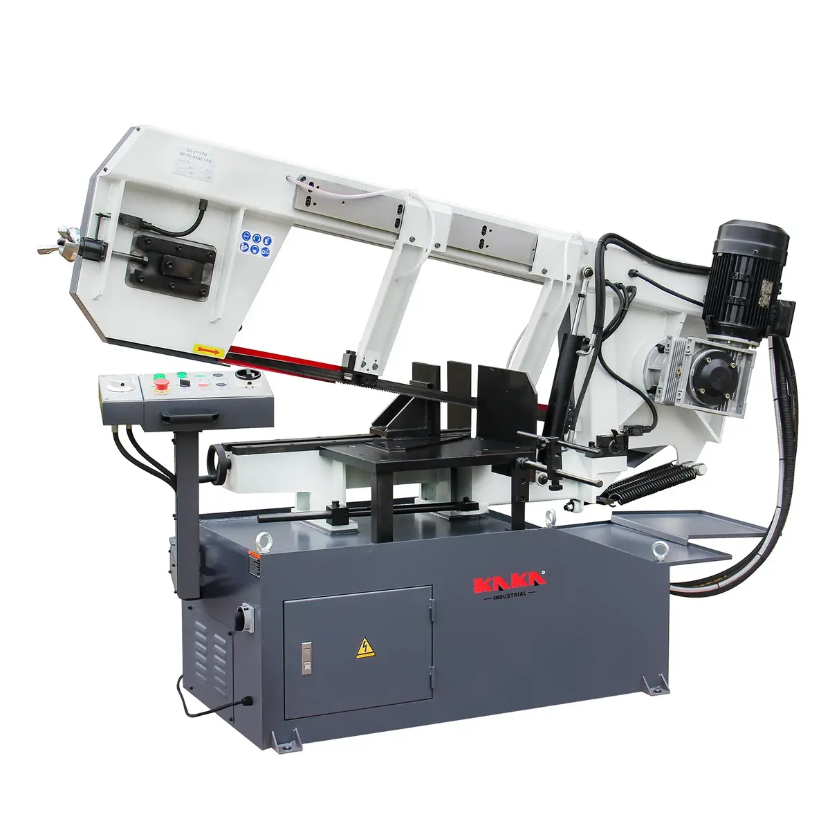 Semi-Auto Metal Cutting Band Saw Bs-2114Th, Hydraulic Band Saw, Mitre Band Saw With Auto Frame Lift, 400Mm Round Bar Cutting, Runs On 415V Power 2
