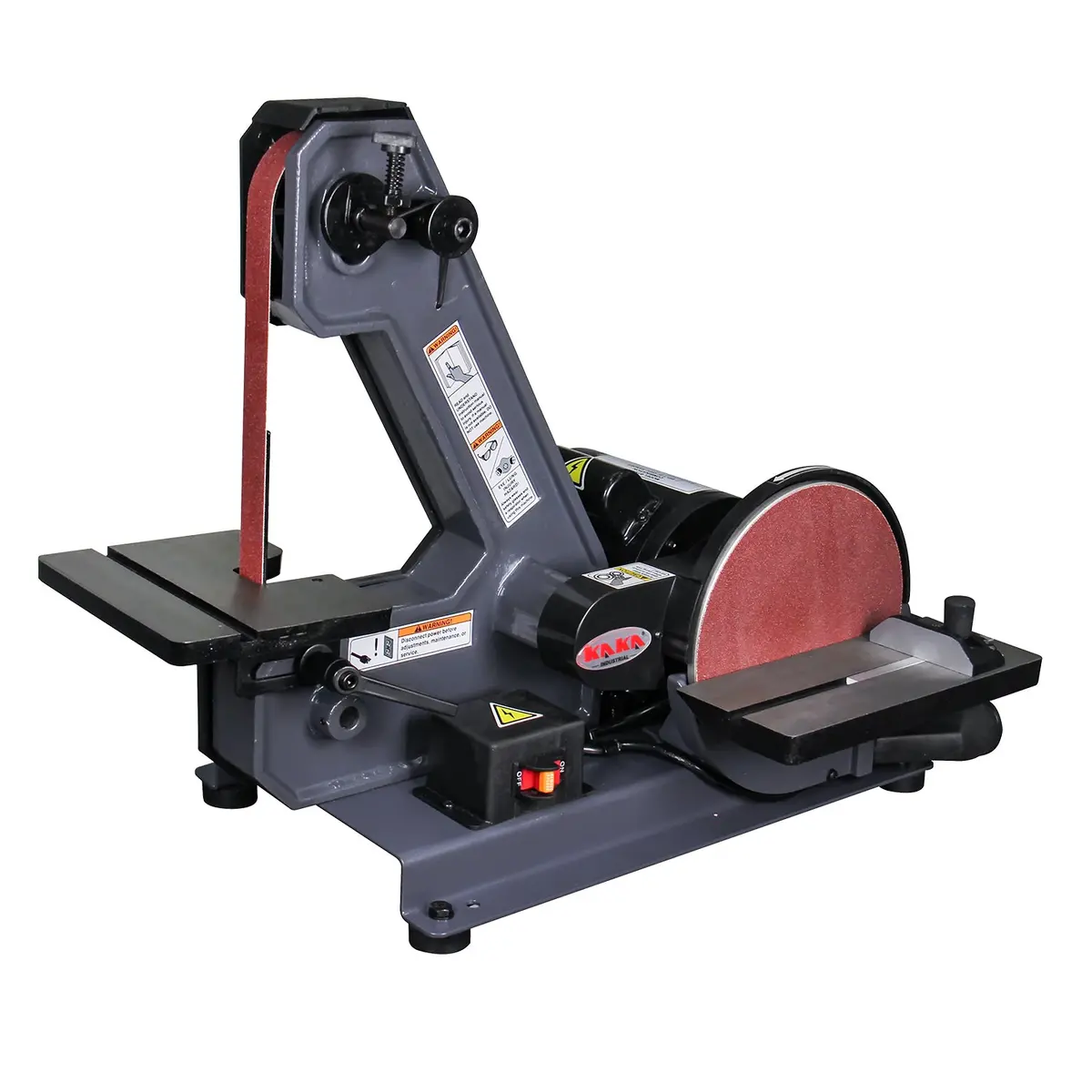 Benchtop Vertical Belt And Disc Sander Linisher Btm-200, 250W Woodworking Sander 1