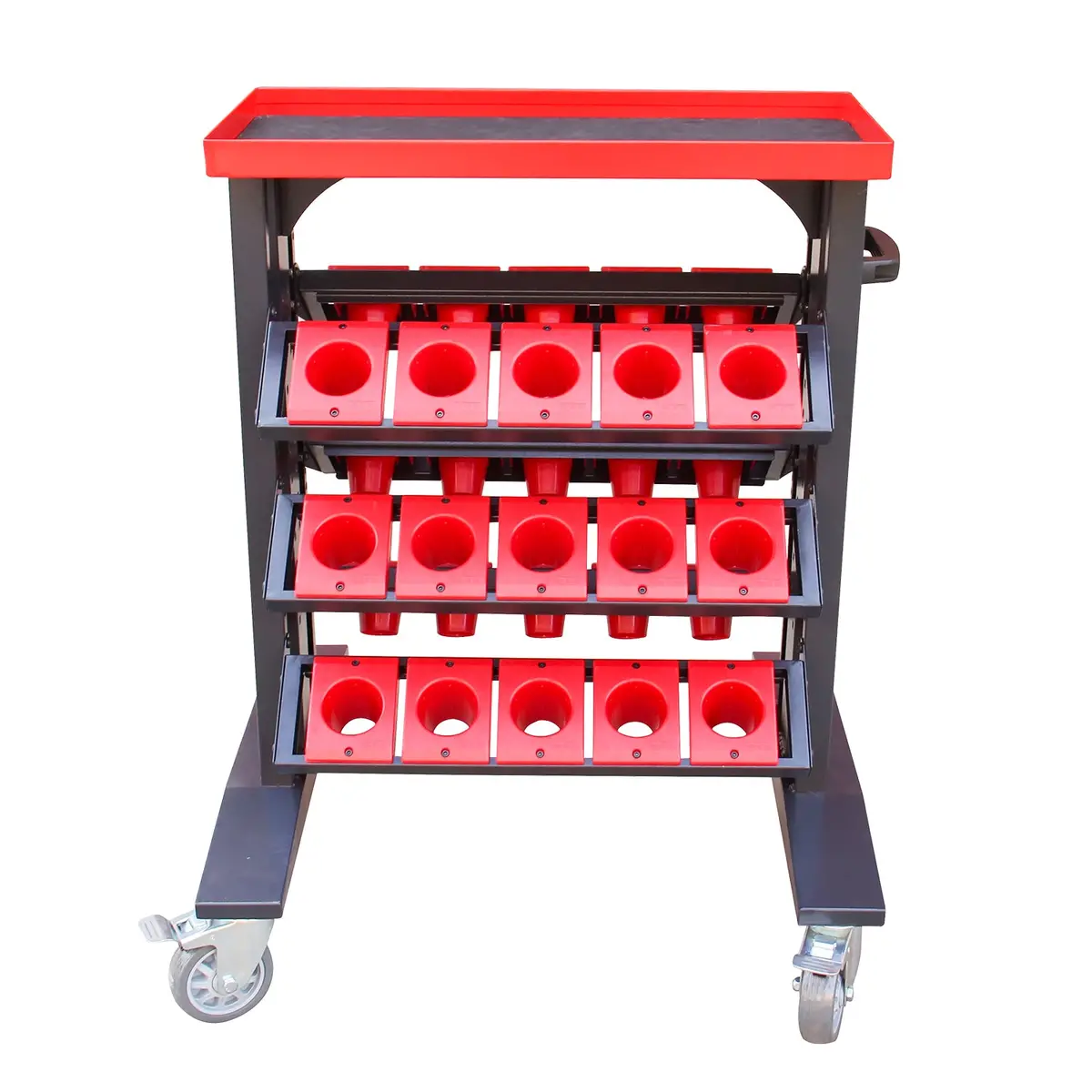 Cnc Tool Trolley Djc-950C, Mobile Tool Cart For Bt50 Holders, 30 Holders Storage Capacity 1