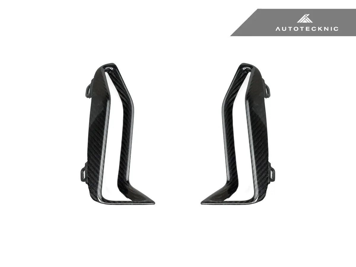 Autotecknic Dry Carbon Front Bumper Grille Trim Set - G20 M340i M-Sport Pre-Lci 2