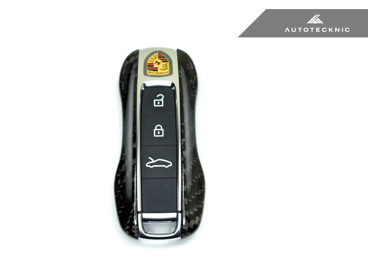 Autotecknic Dry Carbon Key Remote Trim - Porsche Taycan | Panamera 17-Up | Cayenne 18-Up (G2) 1