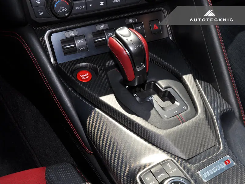 Autotecknic Dry Carbon Shift Console Cover - Nissan R35 Gtr 2017-Up 1