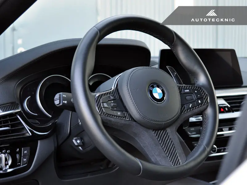 Autotecknic Carbon Alcantara Steering Wheel Trim - G01 X3 | G02 X4 4