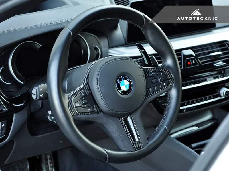 Autotecknic Carbon Alcantara Steering Wheel Trim - G11/ G12 7-Series 1