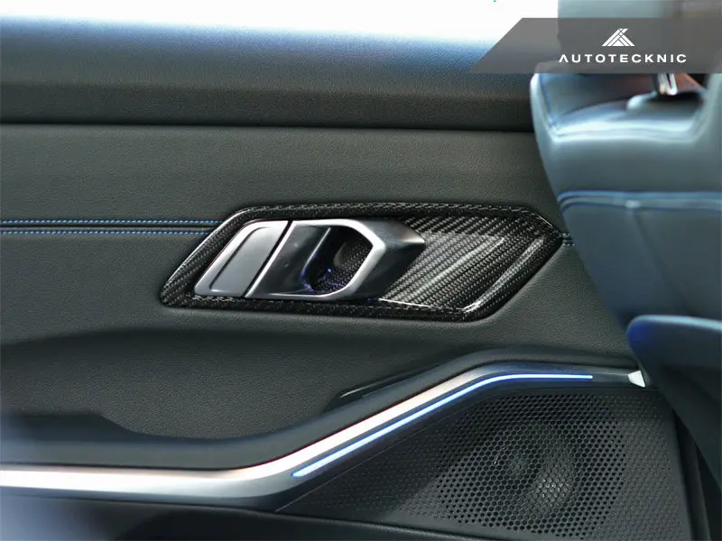 Autotecknic Dry Carbon Interior Door Handle Trim Set - G80 M3 2