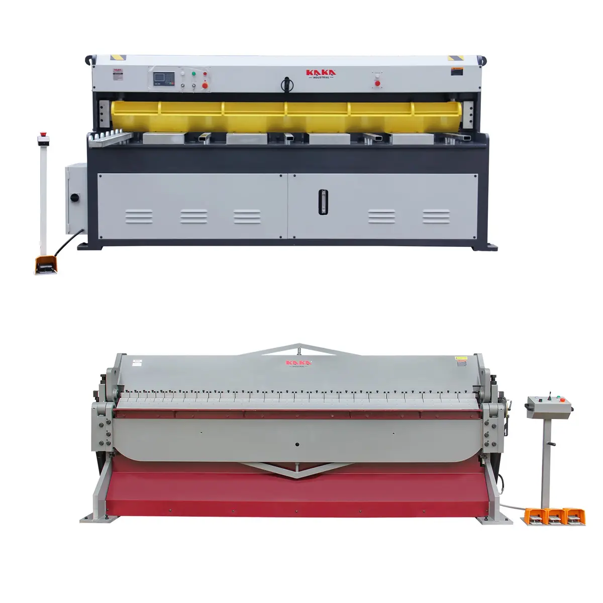 Pack Sale! Hydraulic Guillotine Shear Hq11-9809B, Hydraulic Panbrake Folder Hw-9610 For Medium Gauge Sheet, Sheet Metal Fabrication 1