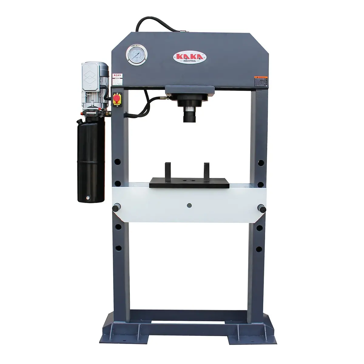 Hydraulic Shop Press Hp-50, 50 Tone Pressure, 240V Motorized Industrial H Frame Shop Press 1