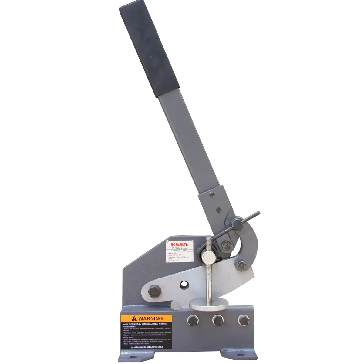 Hand Plate Shear Hs-5, 127Mm Sheet Metal Plate Shear, Mounting Type Metal Shear, For High Precision Cutting Sheets And Bars 1