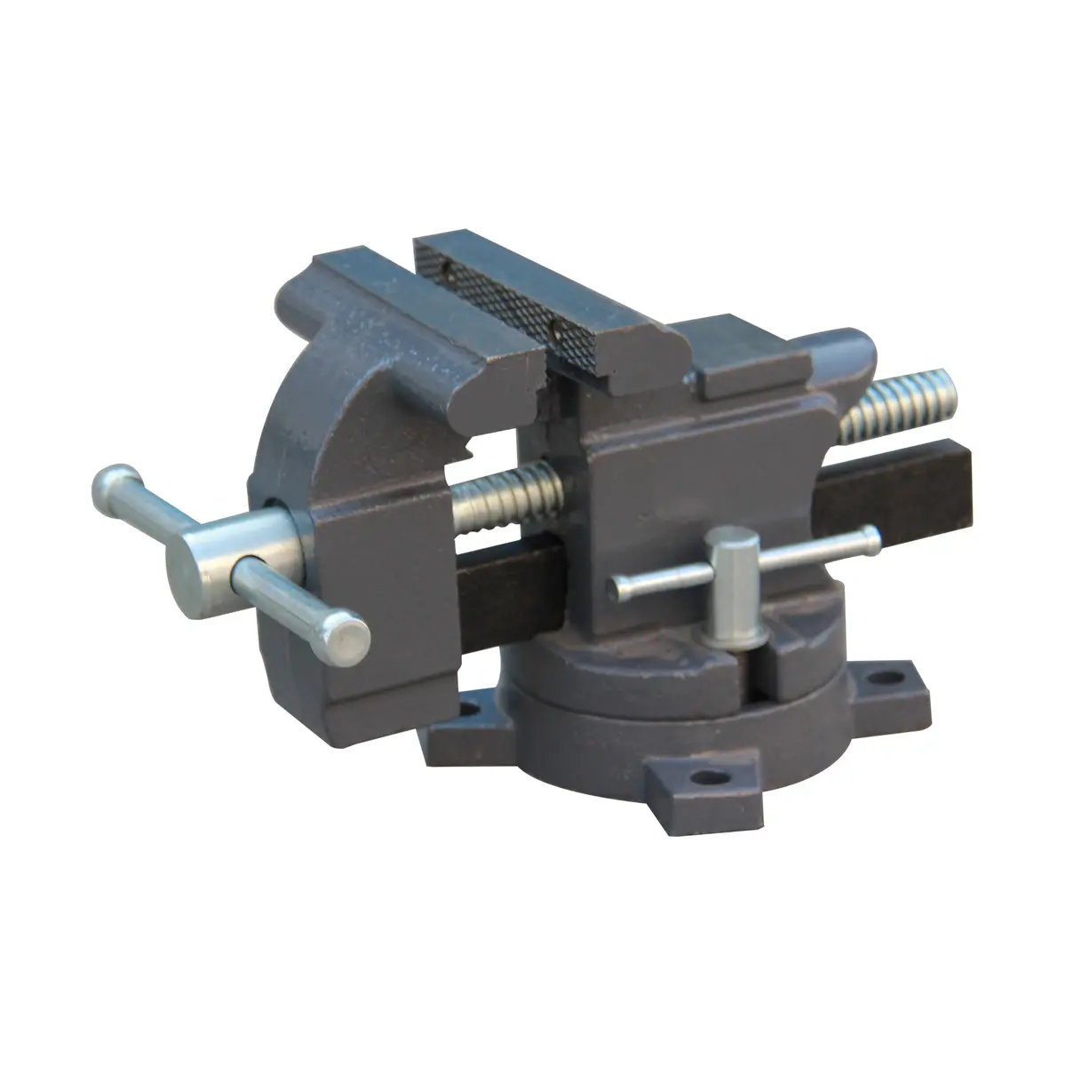 100Mm Bench Vice Hvs-100, Heavy-Duty Swivel Base Utility Vice For Workbench, Woodworking, Pipe & Home Diy Projects 1