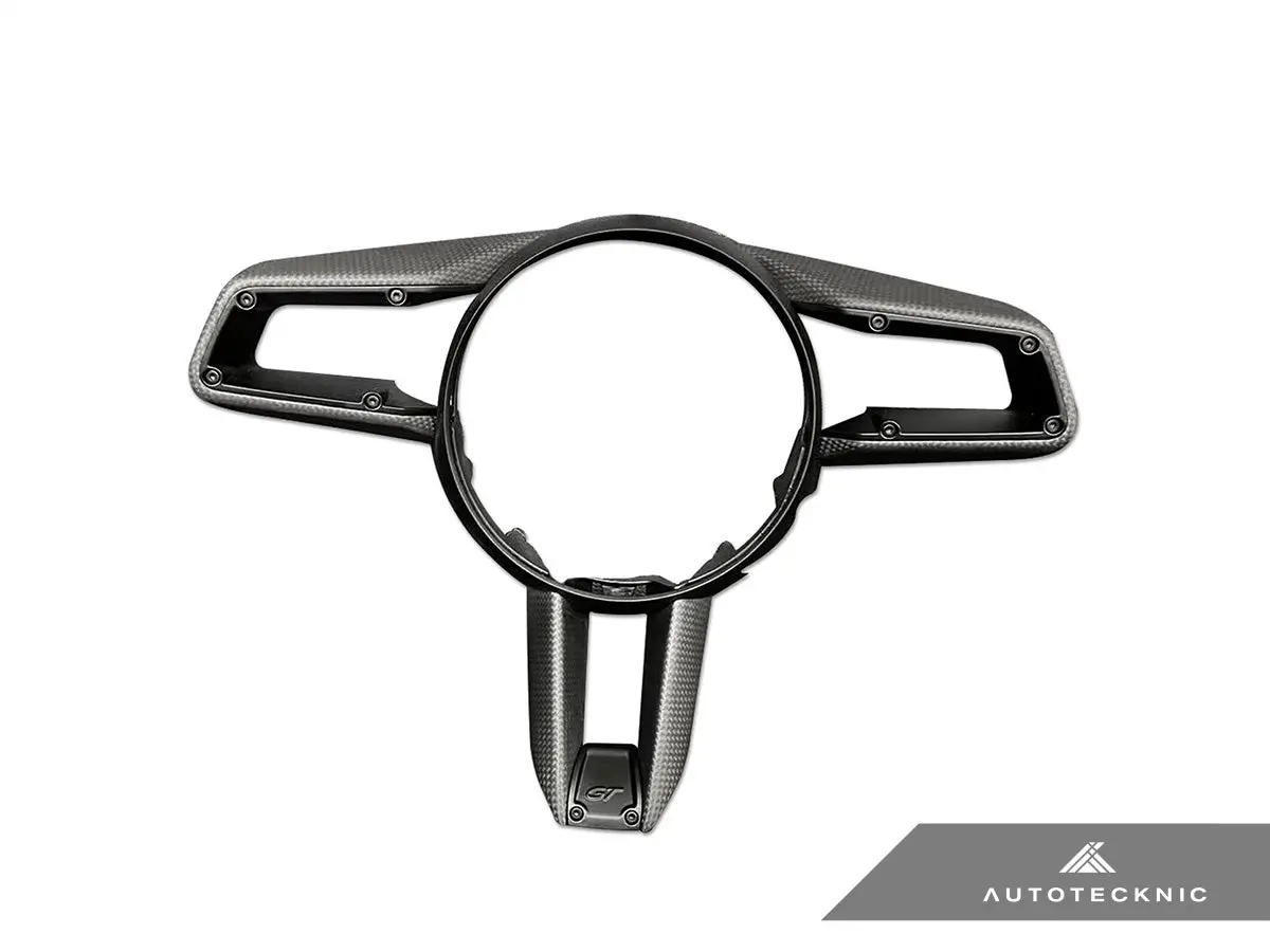 Autotecknic Carbon Fiber Steering Wheel Trim - Porsche 992 Models 3