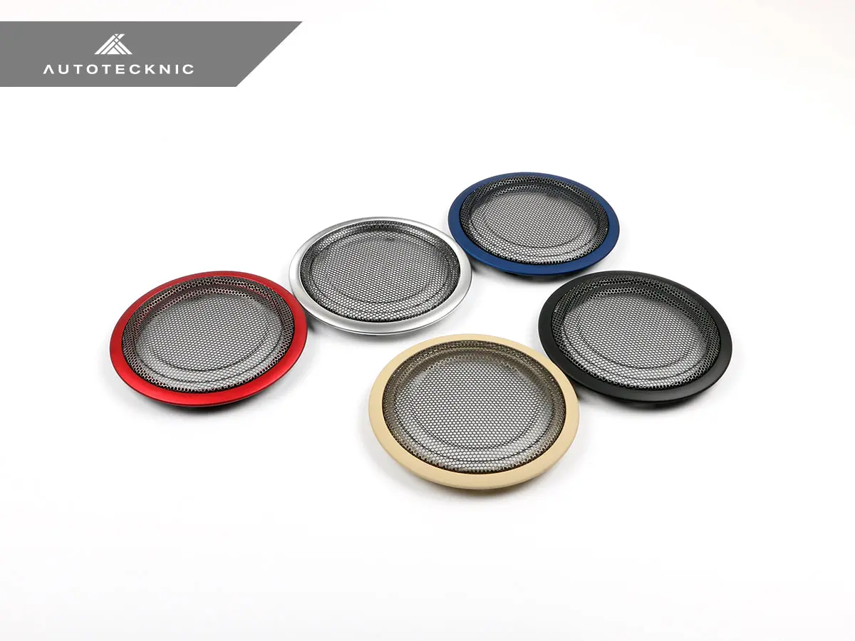 Autotecknic Door Panel Speaker Mesh Cover Set - Bmw F-Chassis 10