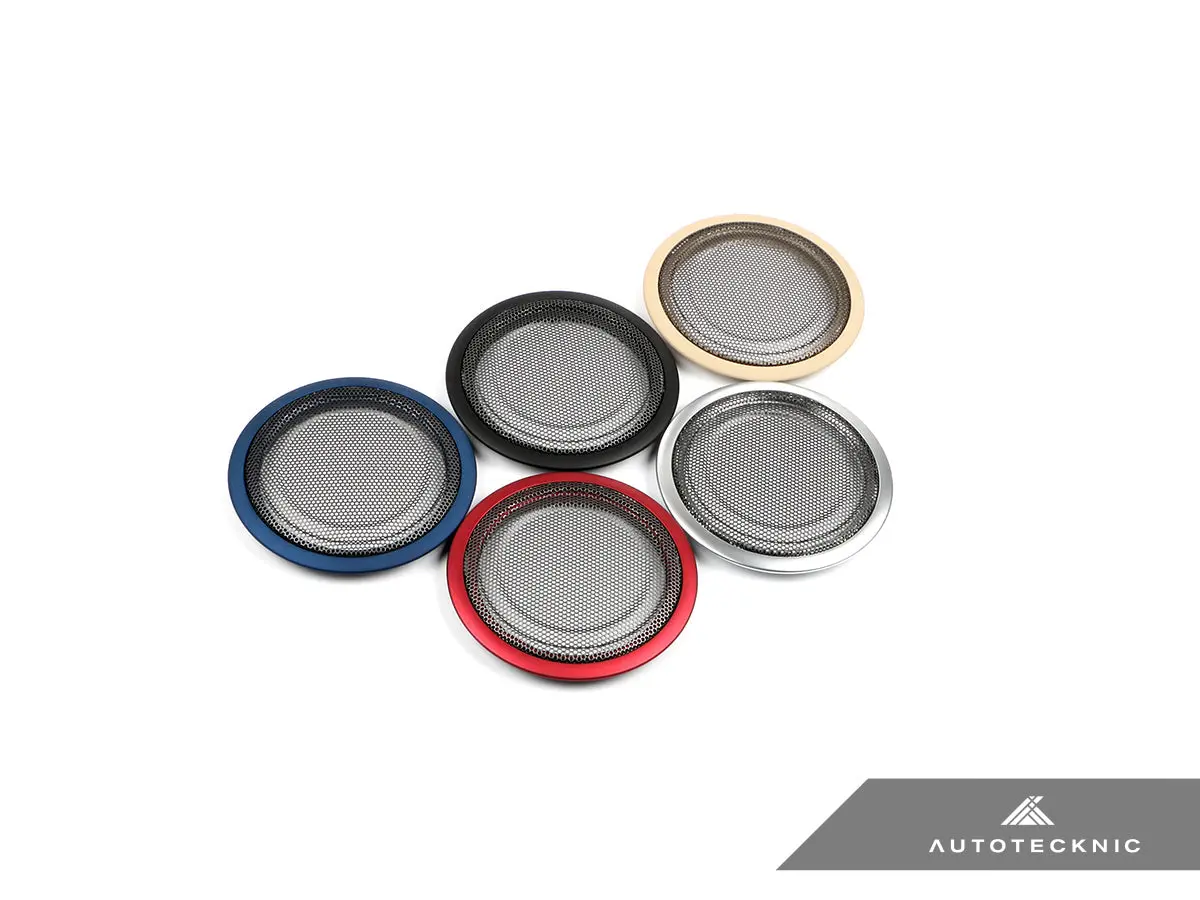 Autotecknic Door Panel Speaker Mesh Cover Set - Bmw F-Chassis 1