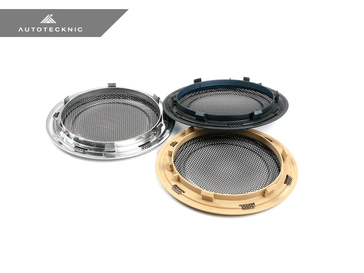 Autotecknic Door Panel Speaker Mesh Cover Set - Bmw F-Chassis 12
