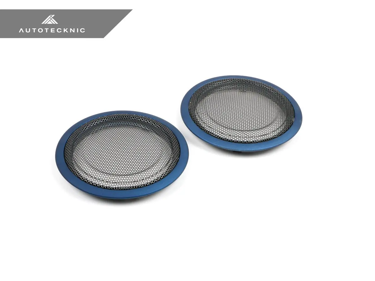 Autotecknic Door Panel Speaker Mesh Cover Set - Bmw F-Chassis 8
