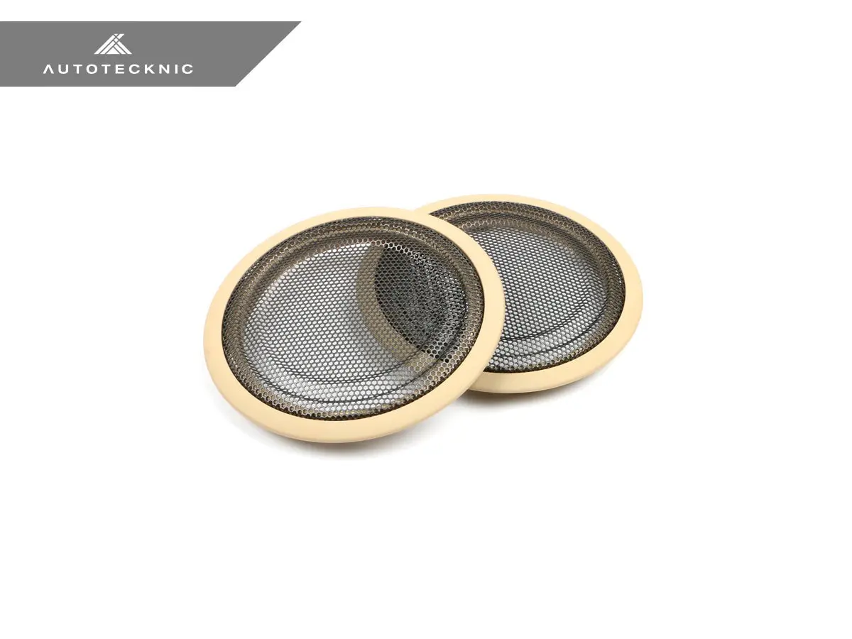 Autotecknic Door Panel Speaker Mesh Cover Set - Bmw F-Chassis 6