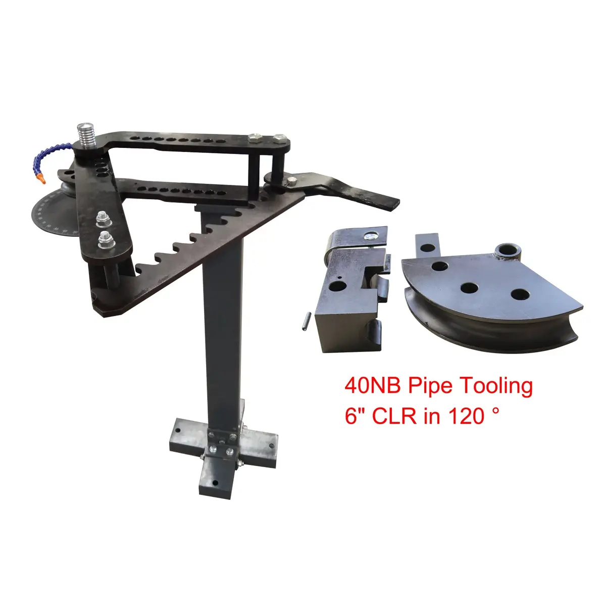 Manual Pipe Bender Tb-3, C/W 40Nb Tooling In 6" Clr At 120 Degrees, Exhaust Pipe Bender, Roll Cage Bending Machine 1