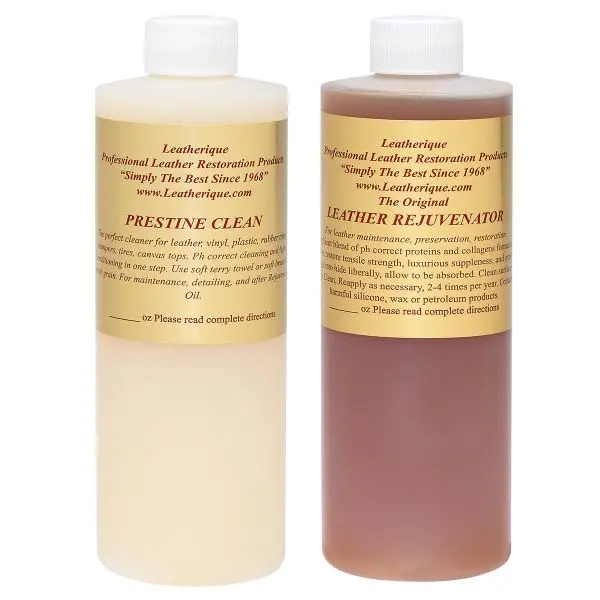Leatherique Rejuvenator Oil And Prestine Clean 16Oz Kit 1
