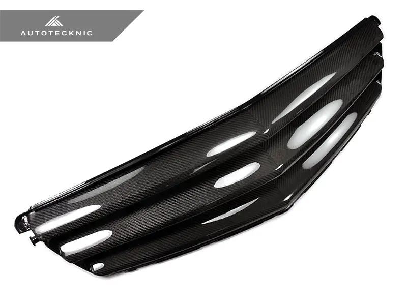 Autotecknic Replacement Carbon Fiber Front Grille - Mercedes Benz W204 C-Class Sedan (2008-2013) 1