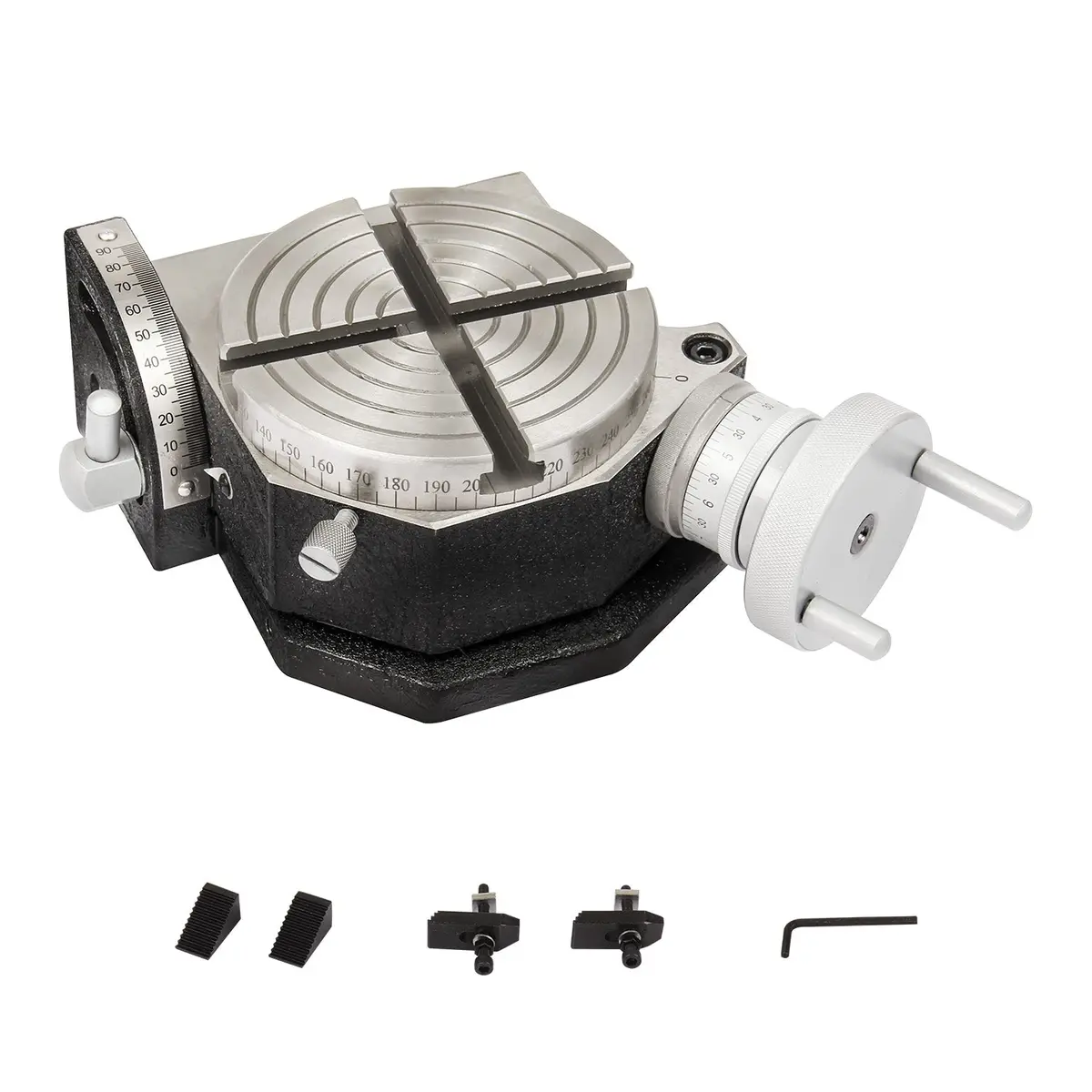 Tilting Rotary Table Mtsk-4 With 6 Pcs Clamps, 102Mm Tilting Rotary Table 1