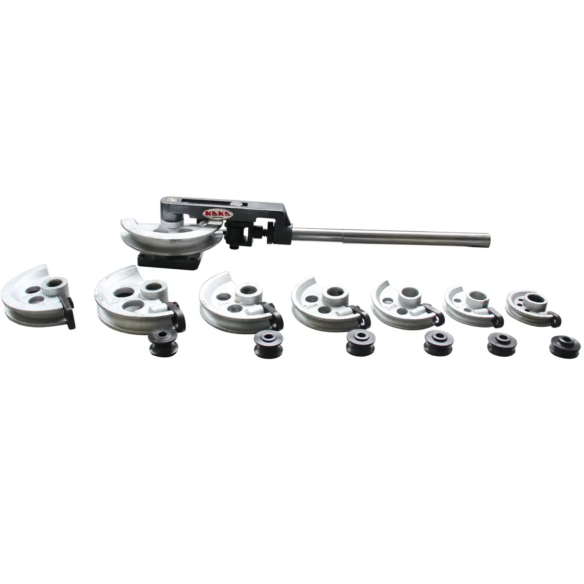 Manual Pipe & Tube Bender Kit My-22, 180° Bends, 8 Dies Included For Round & Square Tubes 1