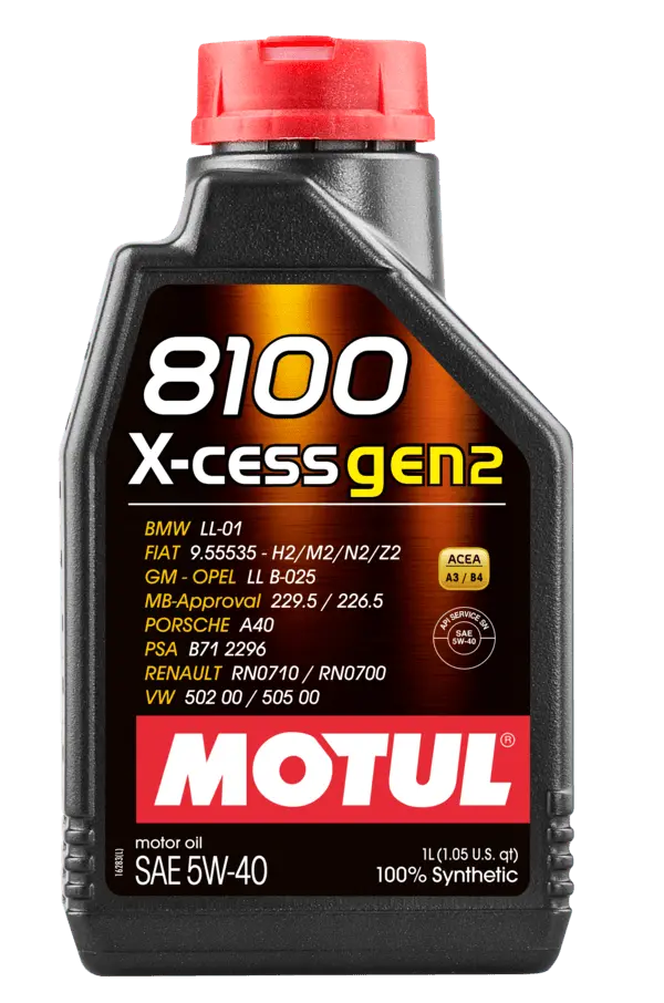 Motul 8100 X-Cess Gen2 5W-40 1L Us 110904 1