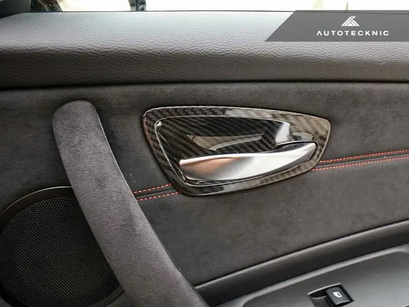 Autotecknic Dry Carbon Interior Door Handle Trim Set - E82 1M | 1-Series 3