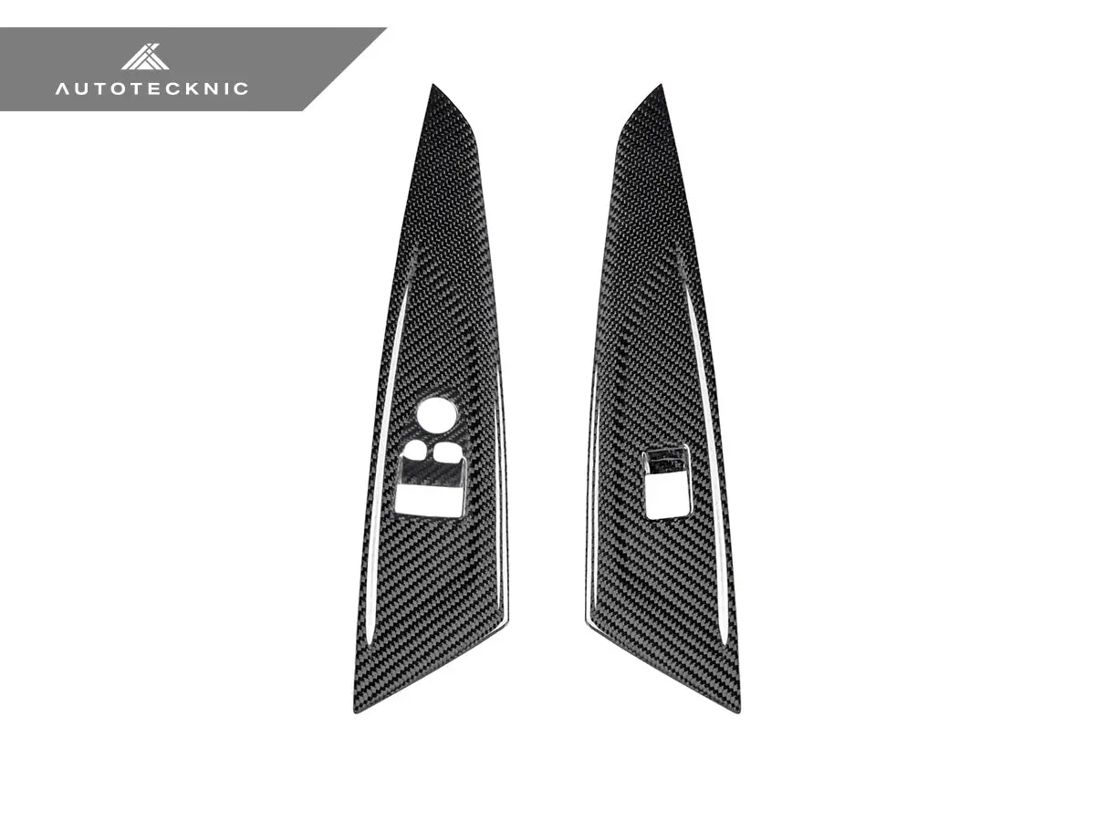 Autotecknic Dry Carbon Window Switch Panel Trim Set - G22 4-Series 2