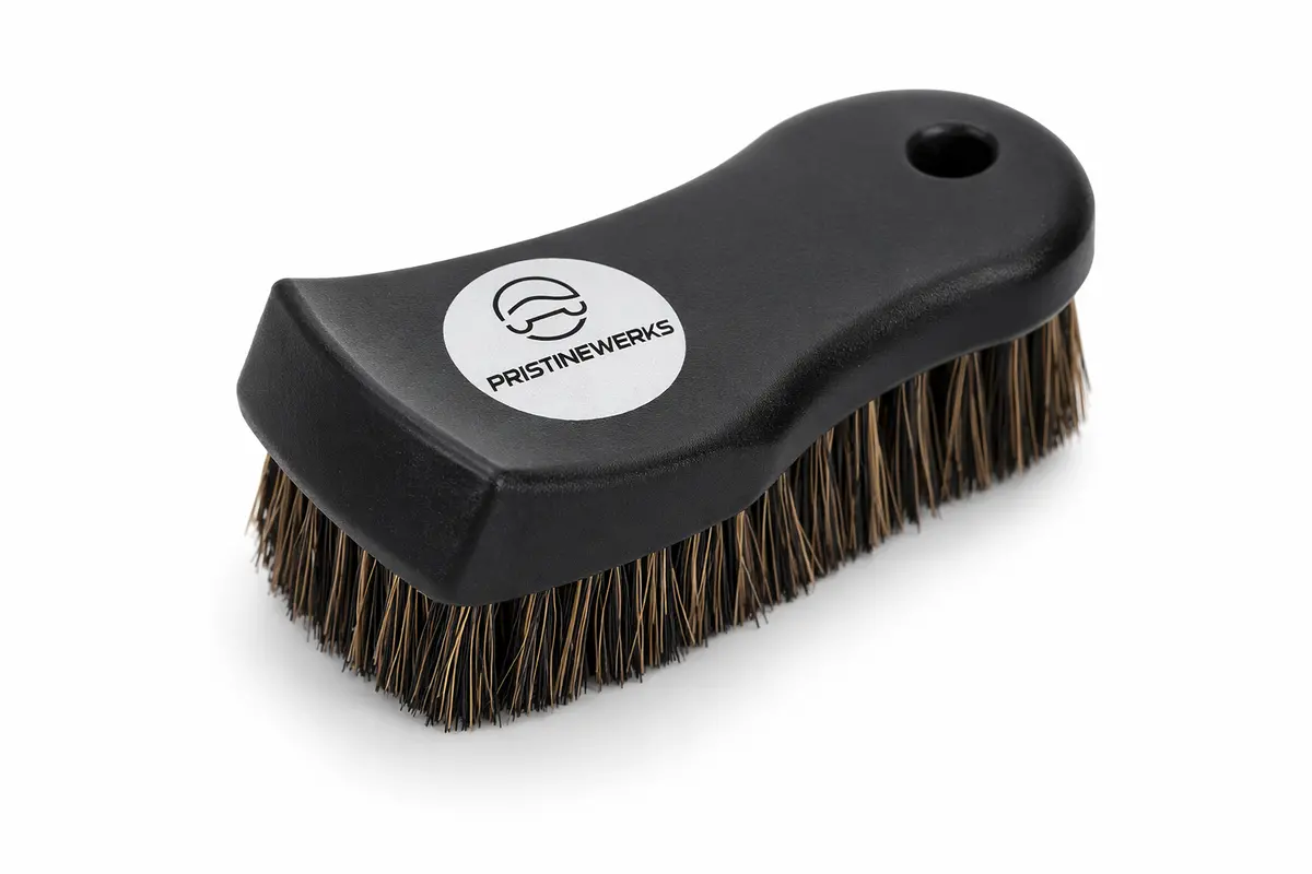 Pristinewerks Horsehair Leather Cleaning Brush For Car Seats & Interior Detailing 1