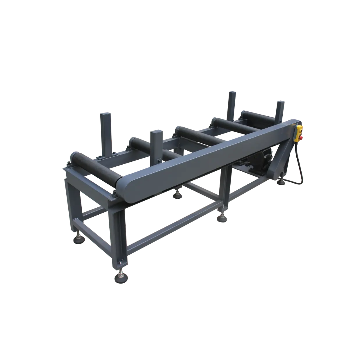 Roller Conveyor Rb-460E 2000Mm Long And 460 Mm Wide, Adjustable Height Roller Support For Bandsaw 1