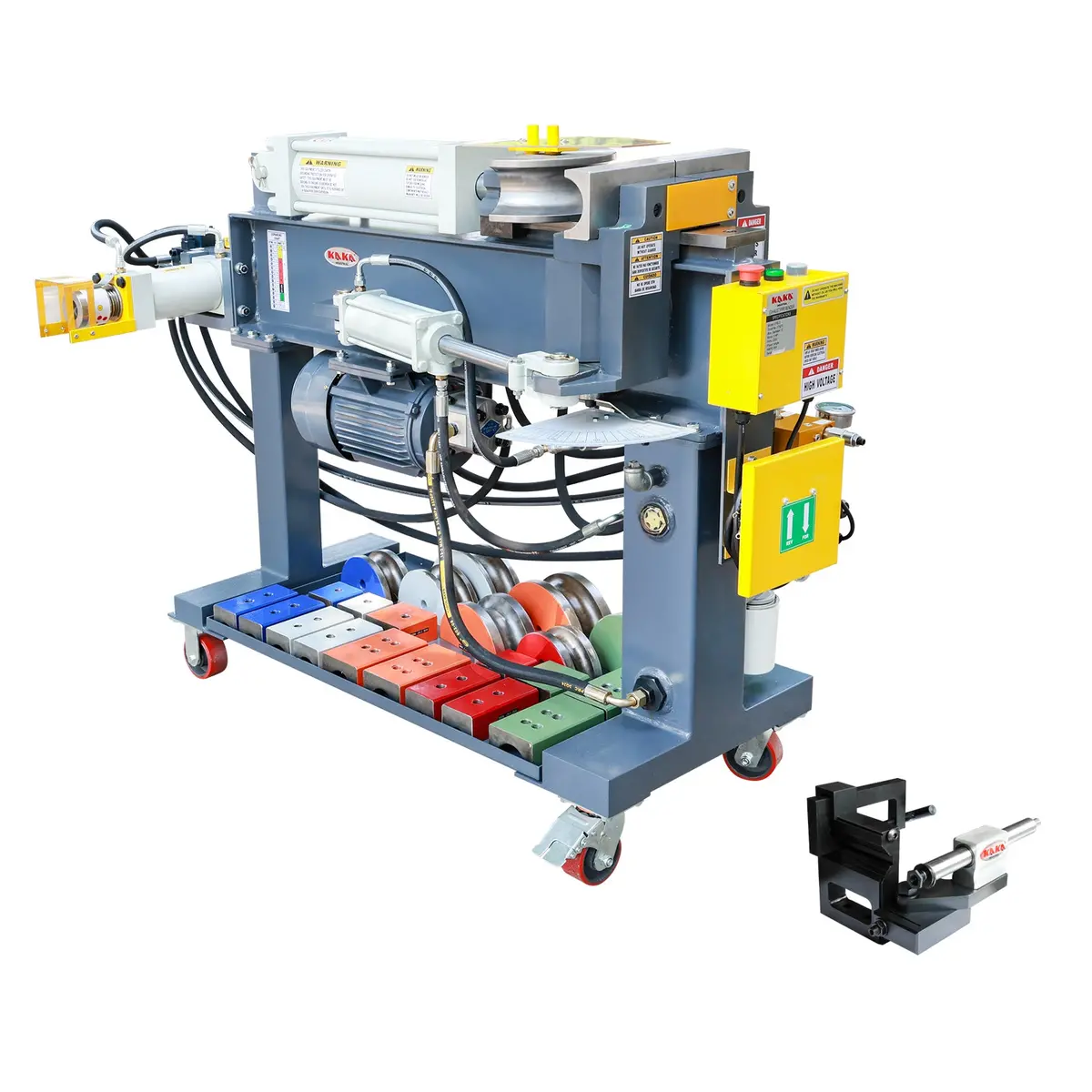 Pack Sale! Exhaust Pipe Bender Epb-3, Hydraulic Exhaust Pipe Tube Bender, & Hole Saw Pipe Notcher Pnm-1/2 1