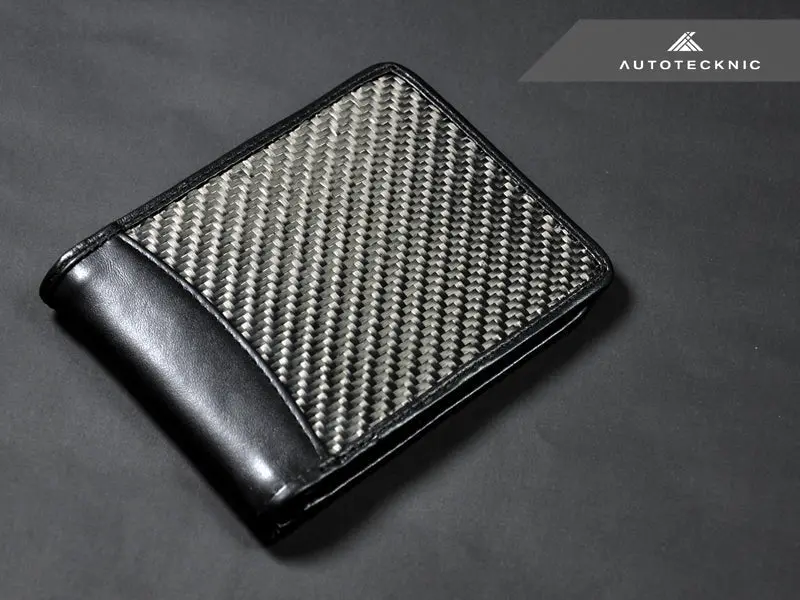 Autotecknic Textured Matte Carbon Fiber Bi-Fold Wallet 1